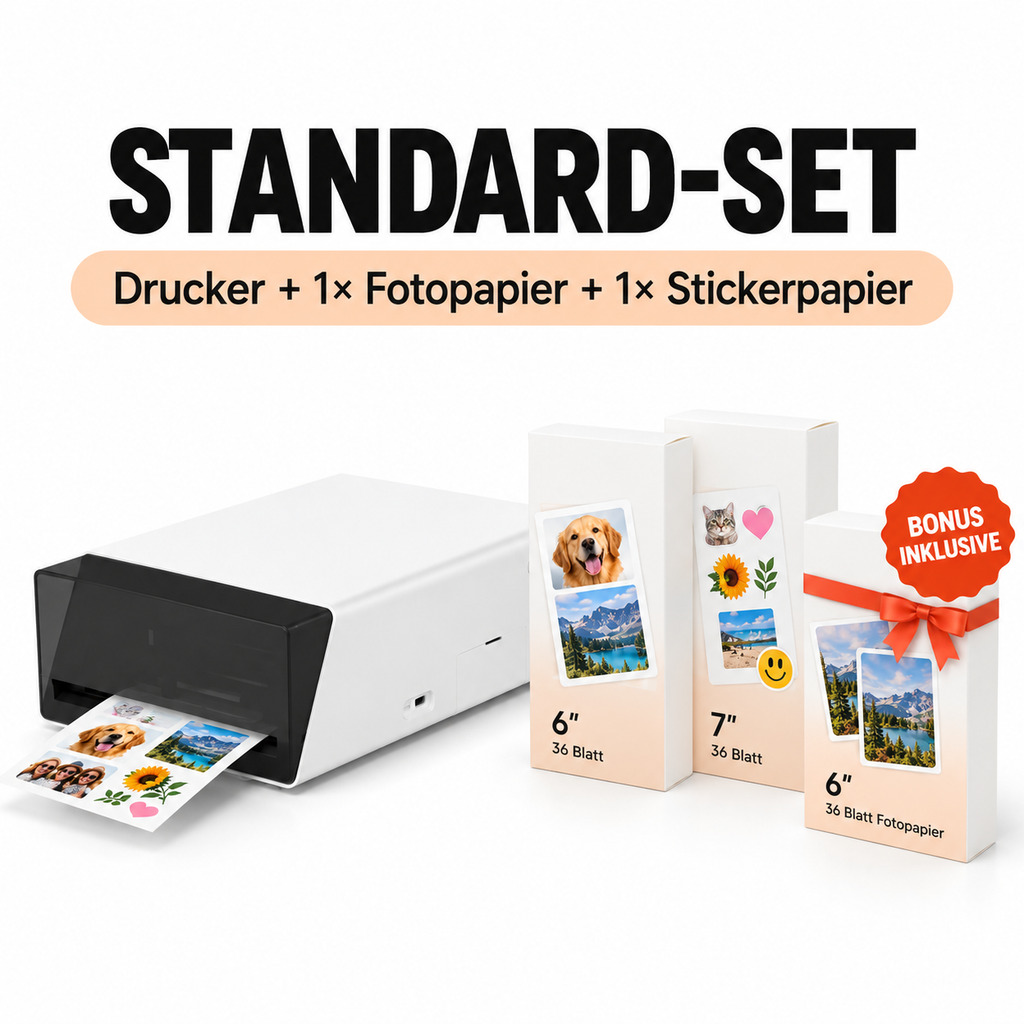 KI-Fotodrucker mit Bluetooth – Fotos & Sticker automatisch drucken
