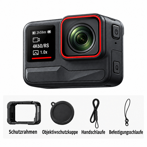 4K Action Kamera 60 FPS – Wasserdichte Action Cam mit Bildstabilisierung & WLAN