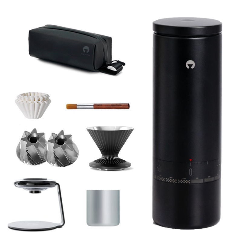 Tragbare elektrische Kaffeemühle – 60 Mahlgrade & 39 mm Kegelmahlwerk