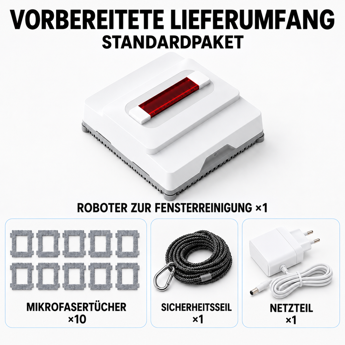 Vollautomatischer intelligenter Fensterreinigungsroboter