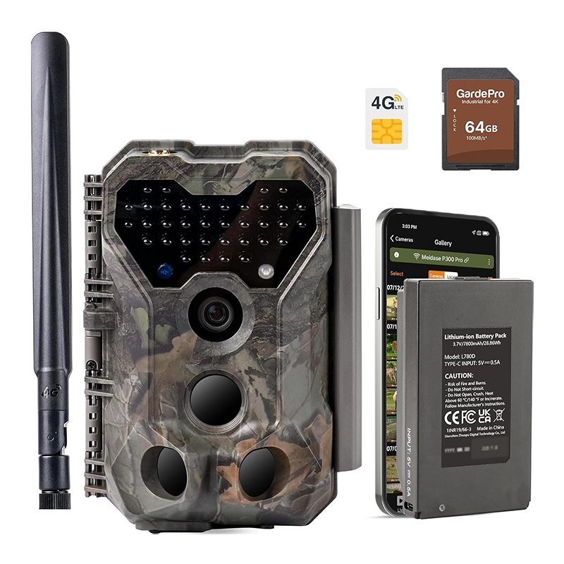 Wildkamera mit Nachtsicht & Bewegungsmelder – 48 MP, GPS & App