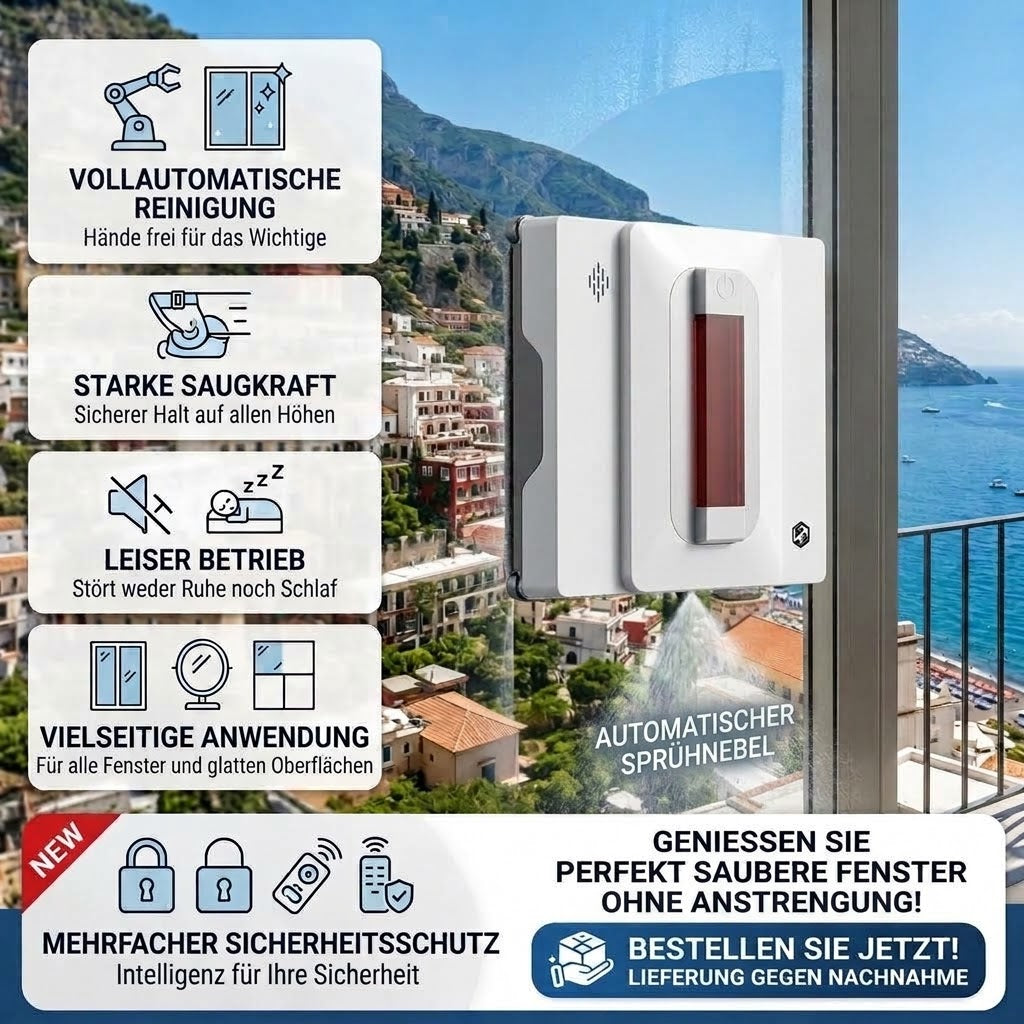 Vollautomatischer intelligenter Fensterreinigungsroboter